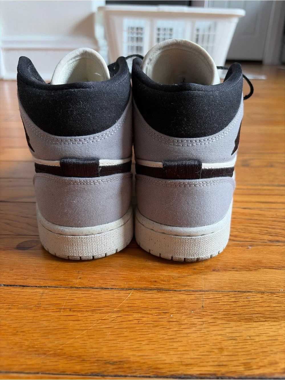 Jordan High-Top Sneakers in Black and White